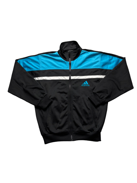 Sudadera cremallera Adidas retro logo trasero - XS