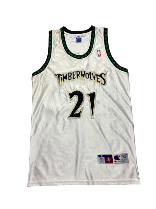 Camiseta Champion USA Timberwolves 21 Garnett retro 00s - Large