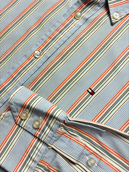 Camisa a rayas Tommy Hilfiger 80’s Two Ply Cotton - Medium