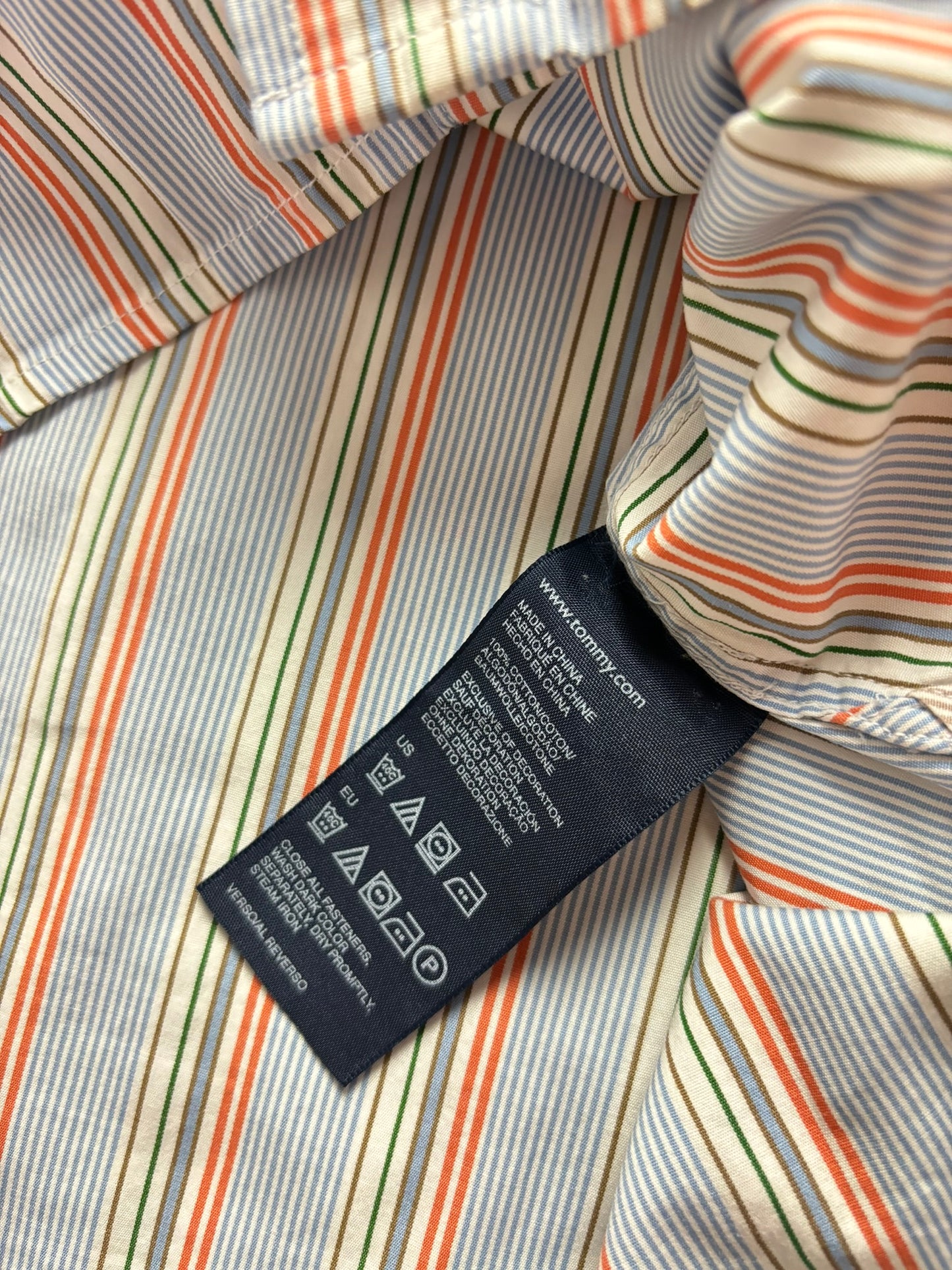 Camisa a rayas Tommy Hilfiger 80’s Two Ply Cotton - Medium