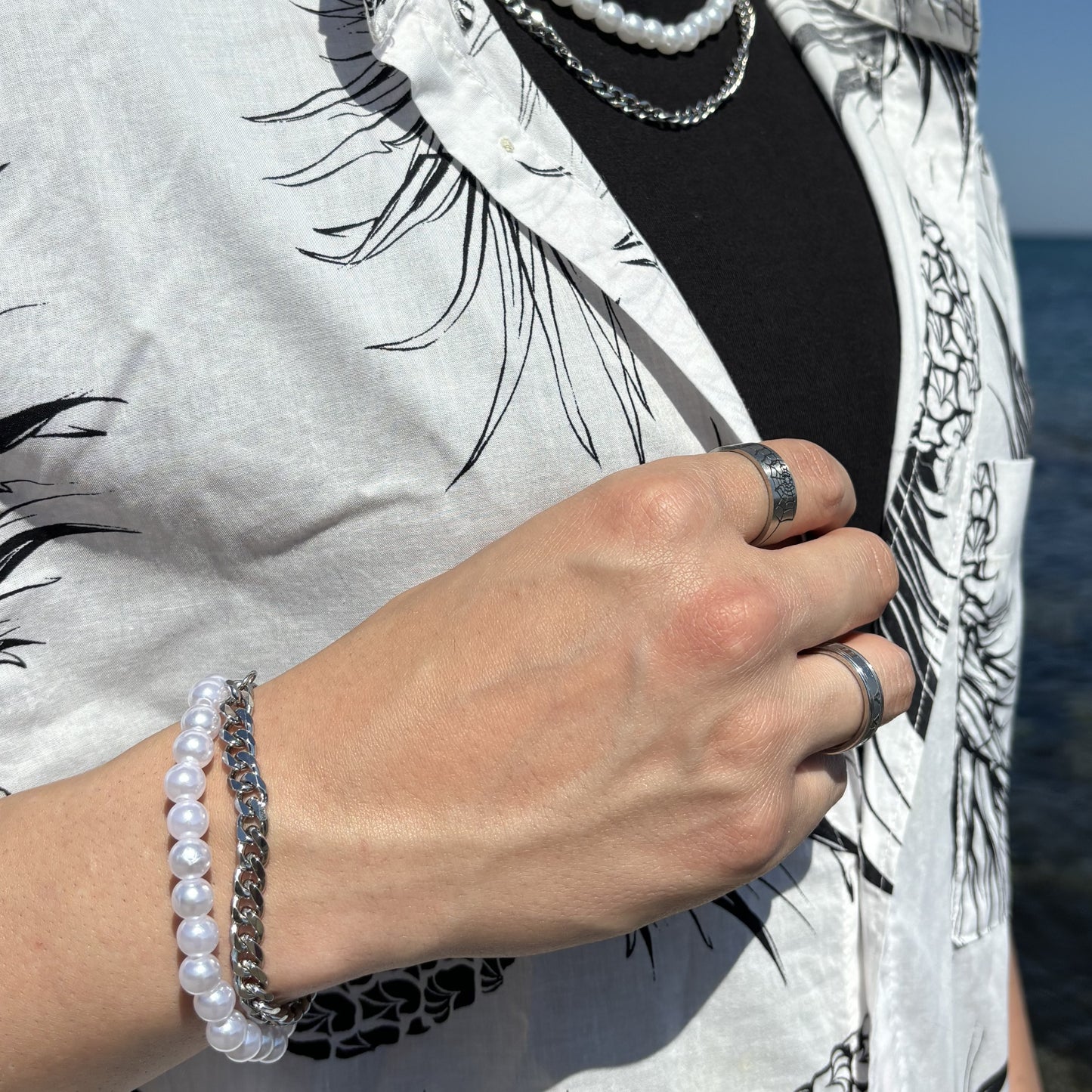 White Pearl Bracelet