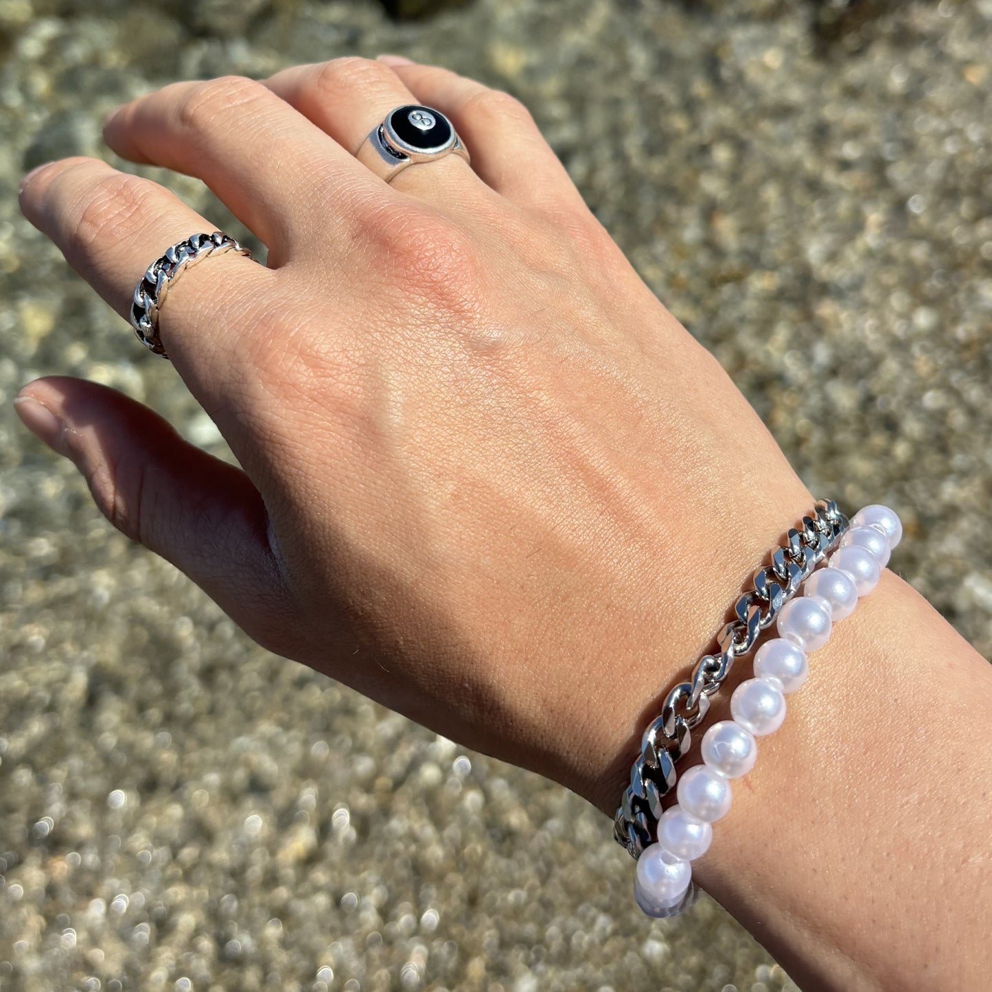 White Pearl Bracelet